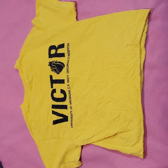 Gildan Michigan Basketball Crop Top - Picture 2 of 2